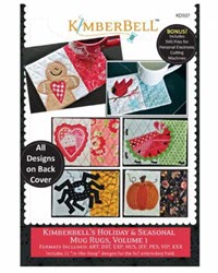 Kimberbell's Holiday & Seasonal Mug Rugs, Volume 1 - Machine Embroidery CD - More Details