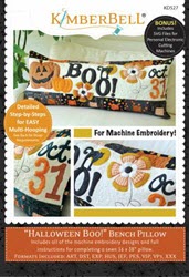 Halloween Boo! Bench Pillow - Machine Embroidery CD - More Details