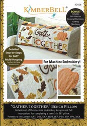Gather Together Bench Pillow - Machine Embroidery CD - More Details
