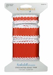 Crocheted Edge Trim Red - LIMITED QTY AVAILABLE! - More Details