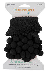 Kimberbell - Tassels & Poms Trim - Black - LIMITED QTY AVAILABLE! - More Details
