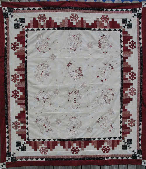 Turnberry Lane Months of Snow Quilt