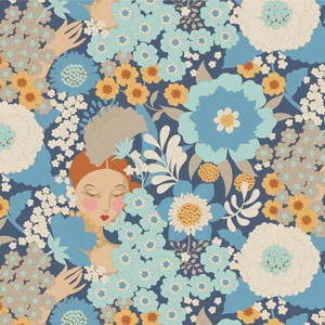 Tilda - Wallflower - Wallflower Blue