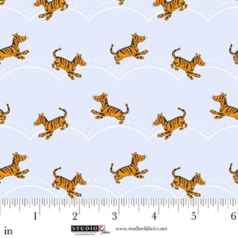 Studio E Fabrics - Lt. Blue Tigers - Classic Winnie