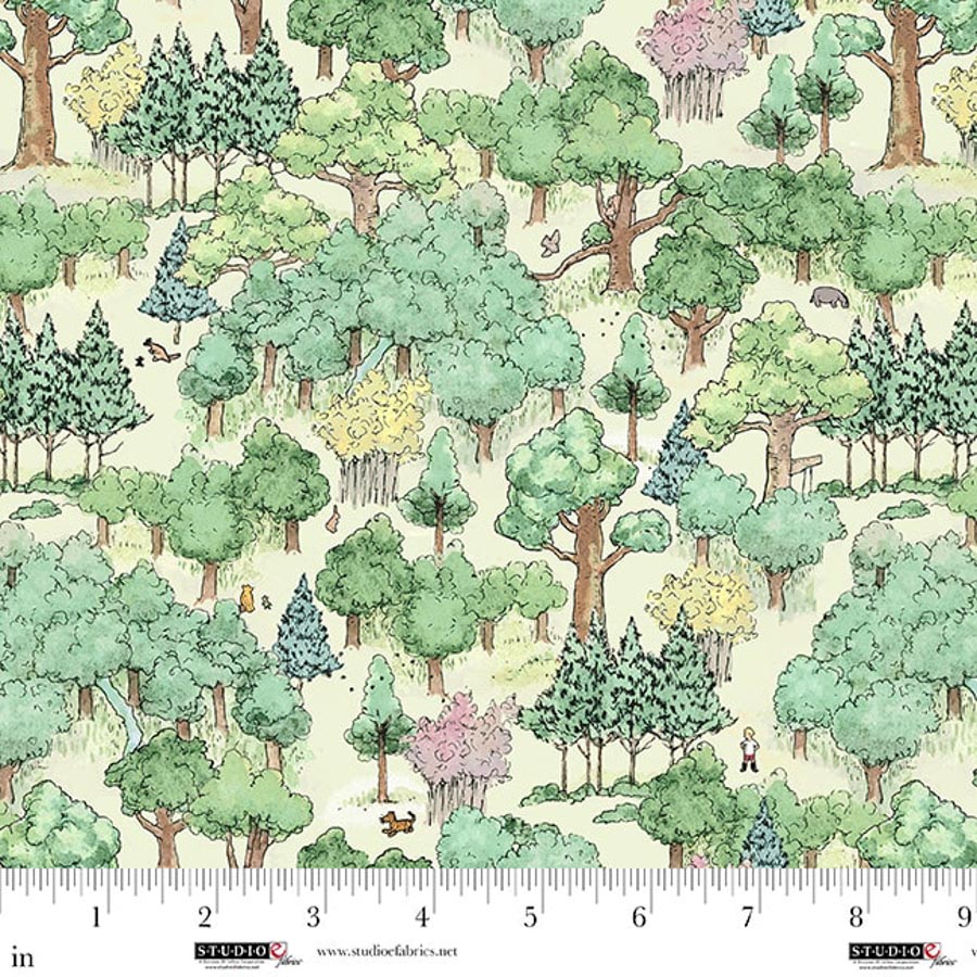 Studio E Fabrics -Green Forest - Classic Winnie