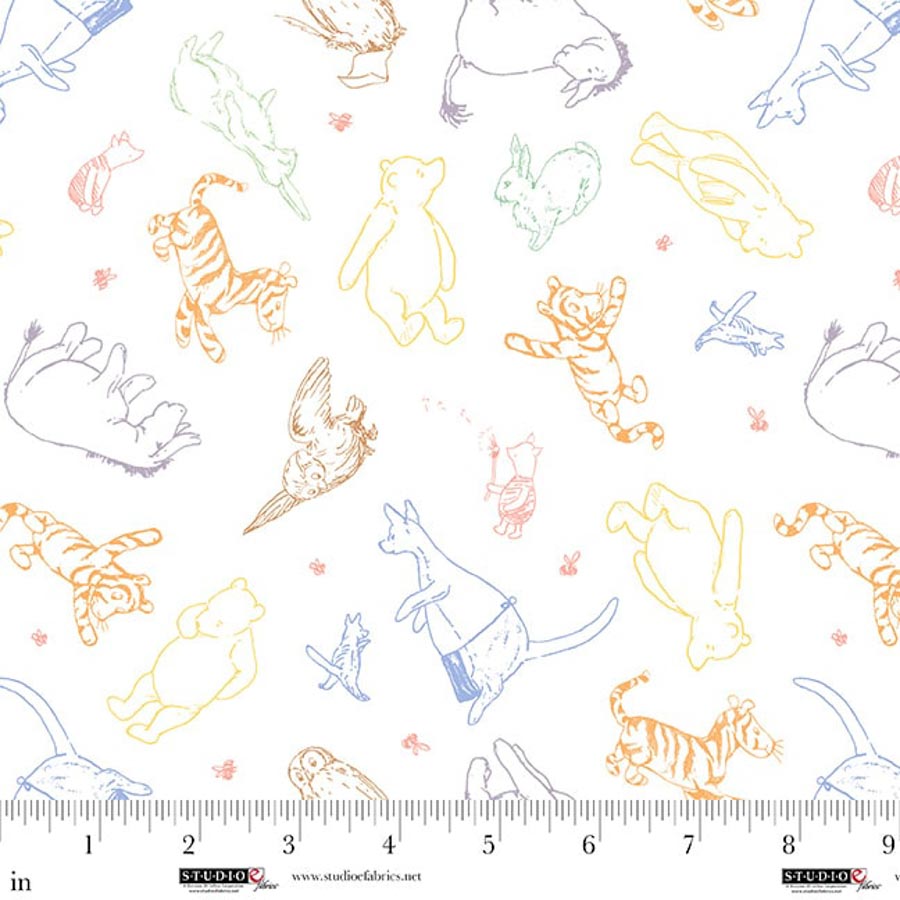 Studio E Fabrics - Multi Character - Classic Winnie