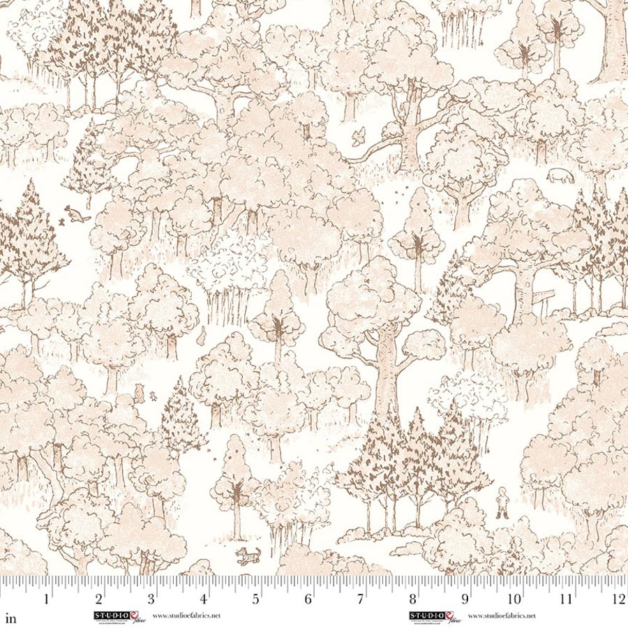 Studio E Fabrics - Sepia Forest Mono - Classic Winnie
