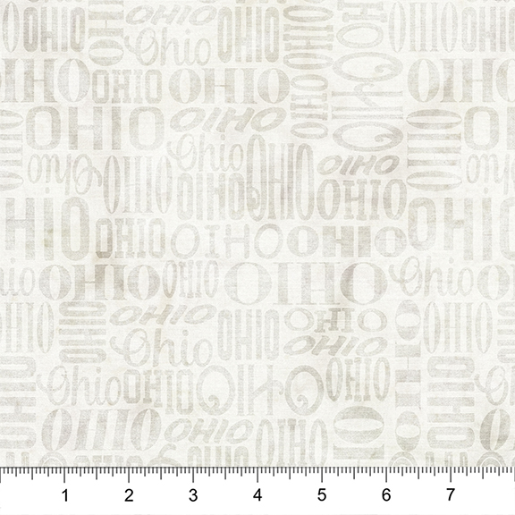 2026 Shop Hop - Ohio Words - Neutral Cream