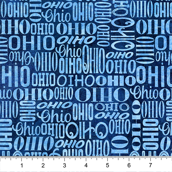 2026 Shop Hop - Ohio Words - Blue Cornflower