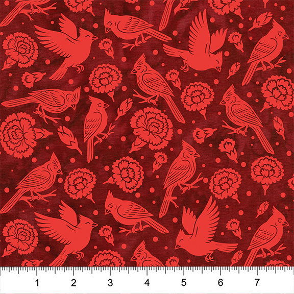 2026 Shop Hop - Cardinals & Carnations - Red Cherry