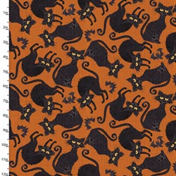 Boo Y'all - Orange Cats & Bats - More Details
