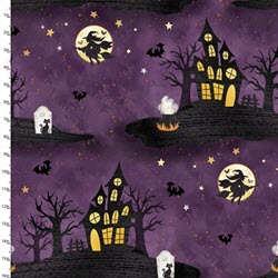 Boo Y'all - Purple Haunted House - More Details