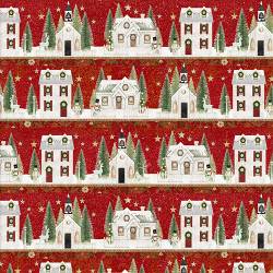 Christmas Village Rows - Red - More Details