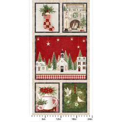 Countryside Christmas 24 inch Panel - Multi - More Details