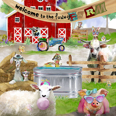 Funny Farm - Barn Scene Panel