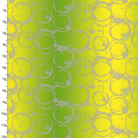 Mixology -  Yellow/Green Rings Glitter