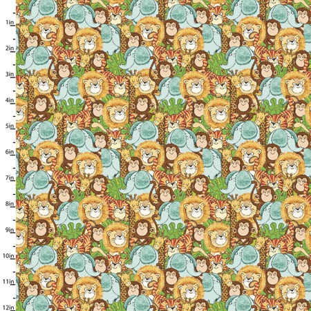 Playful Cuties 4 Flannel - Multi Packed Animals