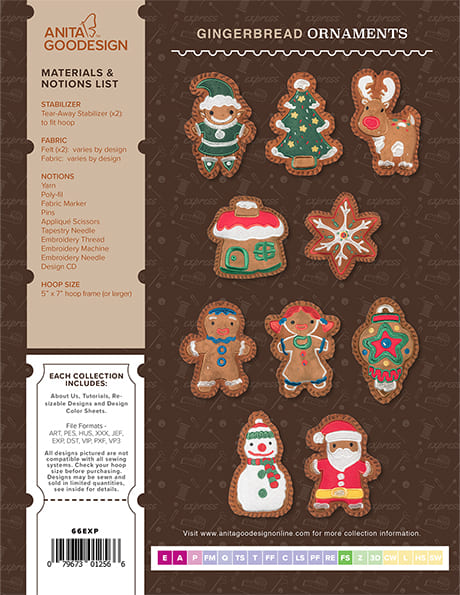 Anita’s Express – Gingerbread Ornaments