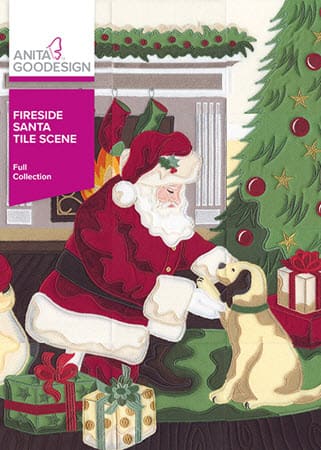 Fireside Santa Tile Scene - SALE 50% OFF!