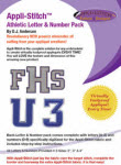 Appli-Stitch Athletic Letter & Number Applique Design Collection - More Details