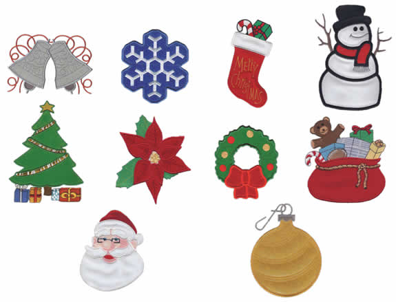 Floriani Appli-Stitch Christmas Holiday Applique Design Collection