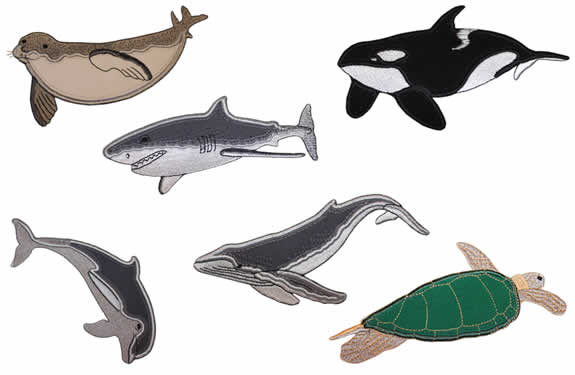Floriani Appli-Stitch Creatures of the Sea Applique Design Collection