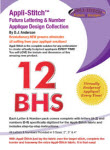 Appli-Stitch Futura Lettering & Number Applique Design Collection - More Details