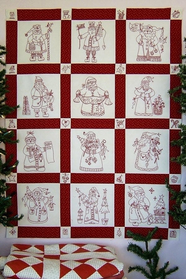 Here Comes Santa Machine Embroidery by Bird Brain Designs