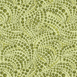 Cat-i-tude - Beaded Swirls Tonal Green