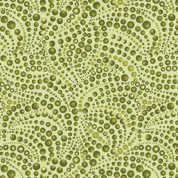 Cat-i-tude - Beaded Swirls Tonal Green - More Details