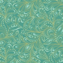 Cat-i-tude 2 - Featherly Paisley Green - More Details