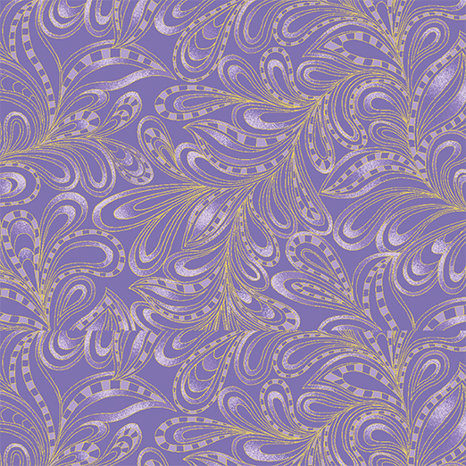 Cat-i-tude 2 - Featherly Paisley Purple
