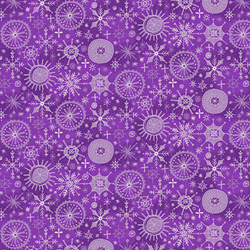 By Golly, Let's Be Jolly - Purple Snowflakes - More Details