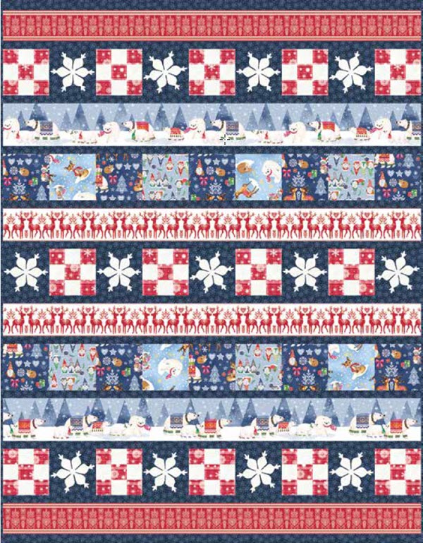 Nordic Forest Quilt Kit #2 by Jo Taylor for Blank Quilting