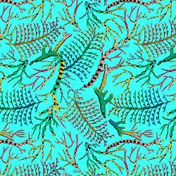 Ocean Menagerie - Turquoise Sea Coral - More Details