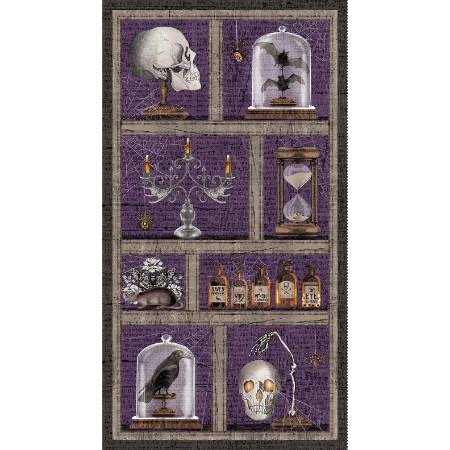 Spooky Vibes - Purple Halloween Panel 24 Inch