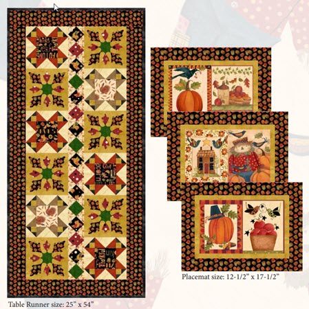 Give Thanks - Table runner & Placemats Kit