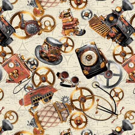 Time travel - Ivory Tossed Motifs