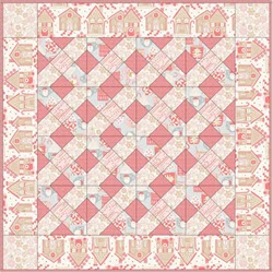 Holiday Treat Quilt Kit featuring Kringle's Sweet Shop fabrics by Maude Asbury - More Details