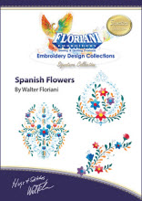 Floriani Embroidery Design Collection - Spanish Flowers
