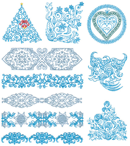 Floriani Embroidery Design Collection - Winter Elegance