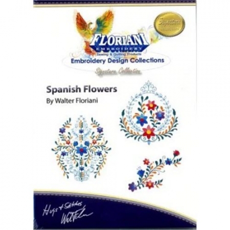 Floriani Embroidery Design Collection - Spanish Flowers
