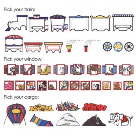 U-Design It Applique Trains	+ FREE Shipping!