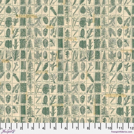 Holidays Past by Tim Holtz - Green Pine Chart