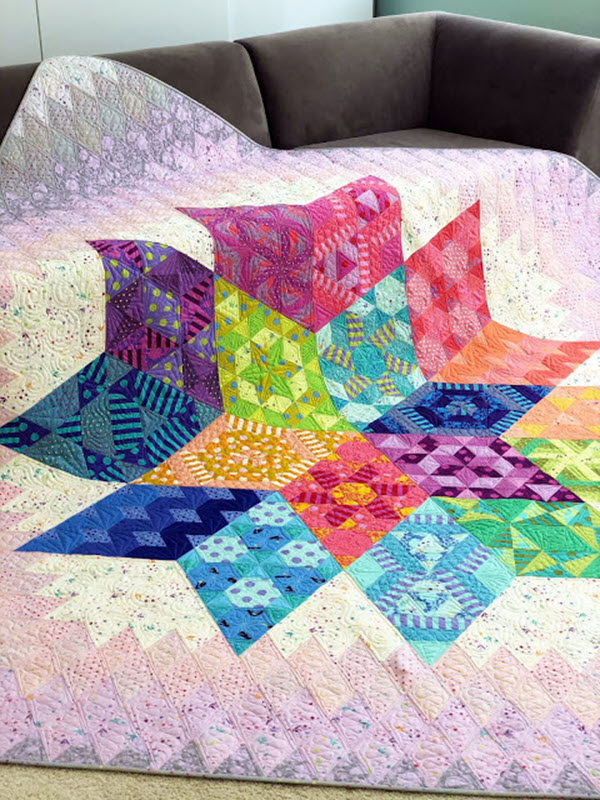 Nebula Block of the month quilt
