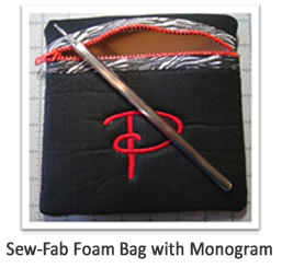 Sew-Fab Foam Bag with Monogram
