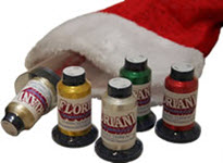 Floriani Stocking Stuffer Special 2 - Floriani Metallic Thread & 10 Holiday Designs - More Details
