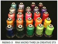 Film Noir Polyester Machine Embroidery Thread Set | Floriani #FSP-3FN