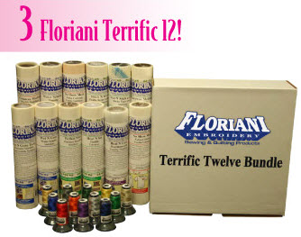 Floriani Terrific Twelve Bundle + FREE Designs!