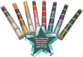 Quilters Select 80wt Para-Cotton Poly Set 6
